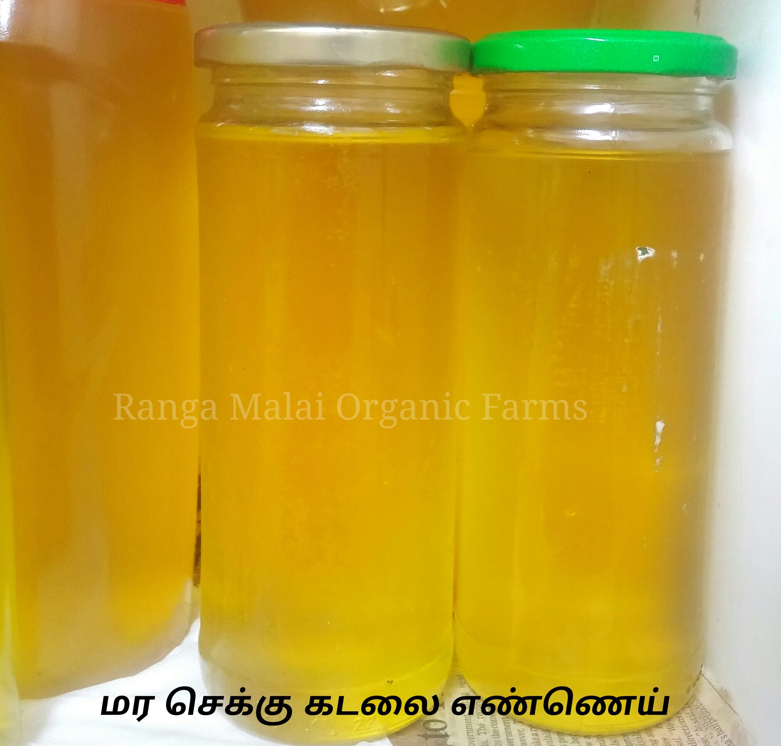 Pure Cold Pressed Peanut Groundnut Oil Ml Rangamalai Organic Farms ROF Manvasanai