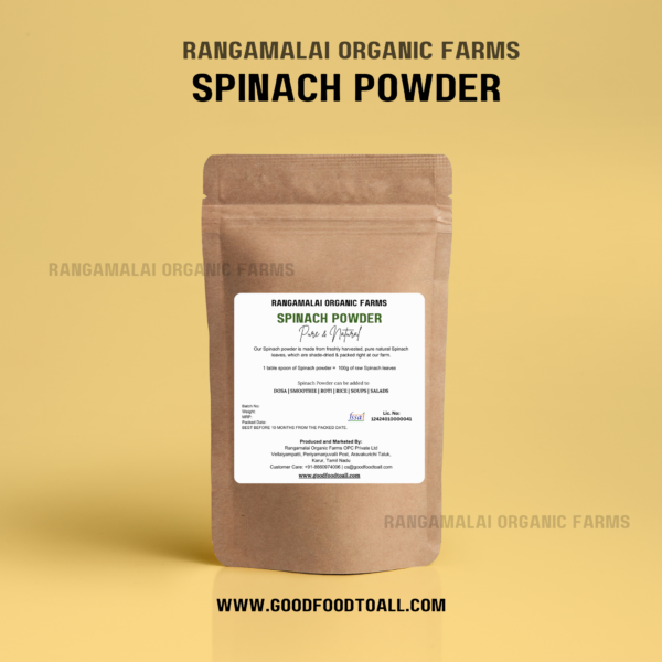 100% Pure & Natural Spinach Powder | Palak Keerai Powder - Image 2