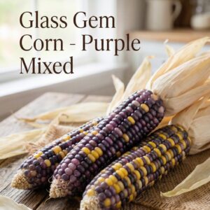 Glass Gem Corn Seeds – Purple Mixed (Heirloom Flint Corn)