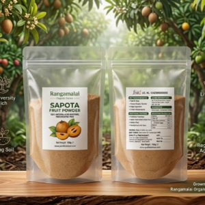 Rangamalai Organic Sapota Fruit Powder – 100% Natural Prebiotic Superfood (100g)