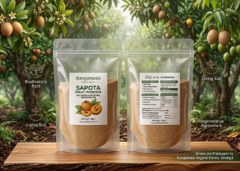 Rangamalai Organic Sapota Fruit Powder – 100% Natural Prebiotic Superfood (100g)