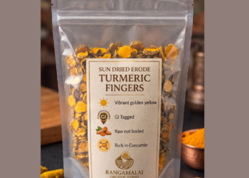 Raw Sun-Dried Erode Turmeric Slices, 100g